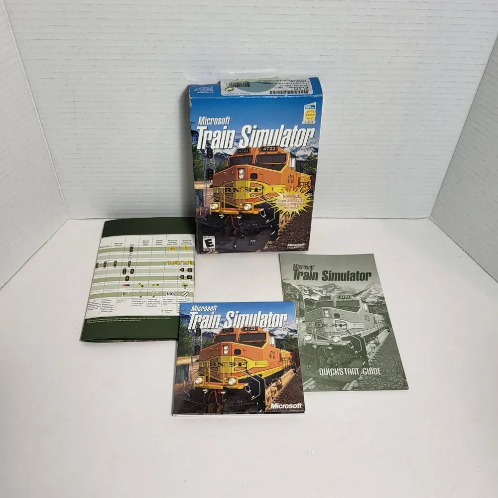 Microsoft Train Simulator PC Big Box 2001 Complete